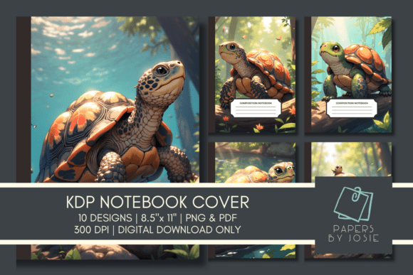 Download Majestic Tortoise KDP Notebook Cover - Kdp notebook cover Collection
