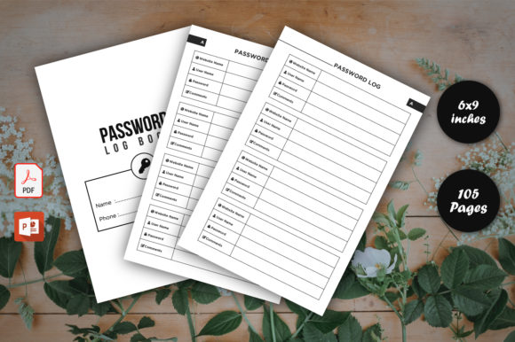 Download Password Log Book | KDP Interior Design - Premium Resources