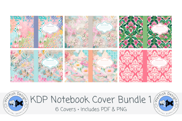 Download Shabby Chic KDP Notebook Cover Bundle 1 - Kdp notebook cover Collection