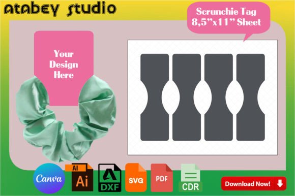 Download Scrunchie Tag Template / Headband Label - Headband label Collection
