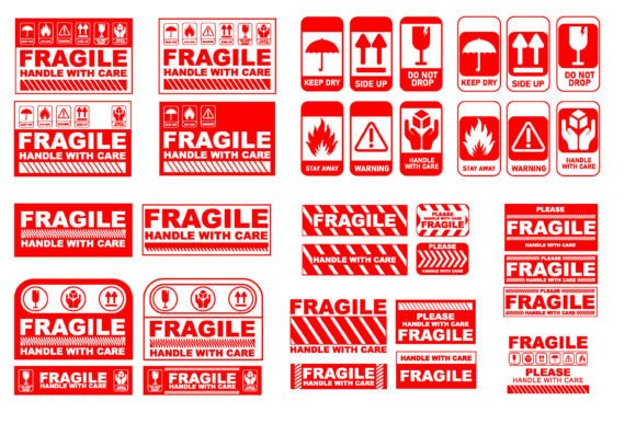 Download Handle with Care Set Typography Graphic - Typography Collection