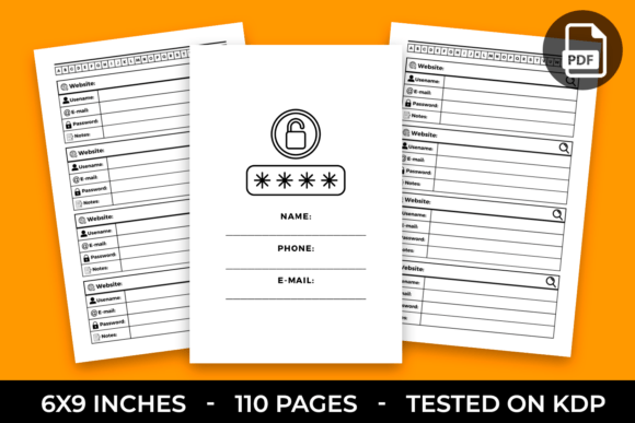 Download Password Log Book KDP Interior - Password log Collection