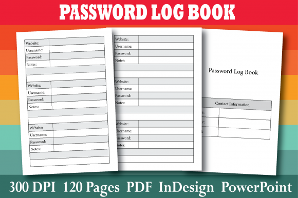 Download KDP Password Log Book Interior - Password log Collection