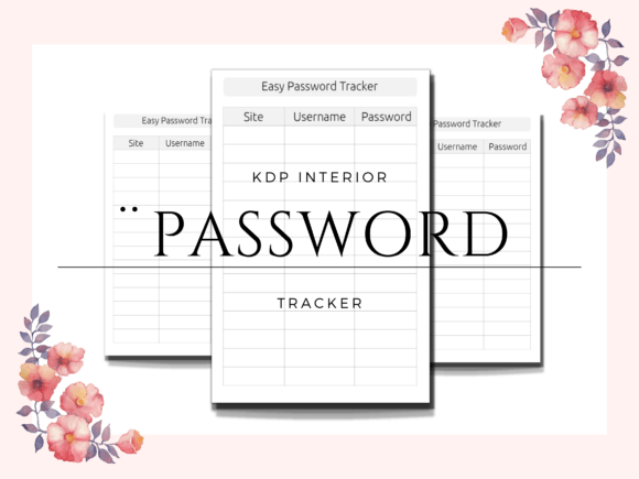 Download Password Log Book | Amazon KDP Interior - Password log Collection