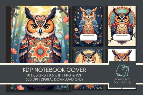 Download Owl Mandala Pattern KDP Notebook Cover - Kdp notebook cover Collection