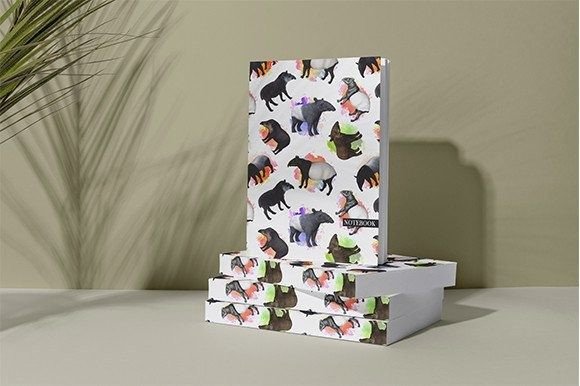 Download Tapir Pattern KDP Notebook Cover for KDP - Kdp notebook cover Collection