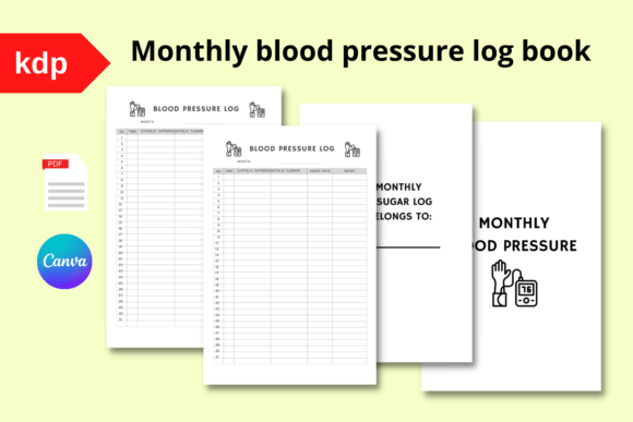 Download Amazon KDP Interior |Monthly Blood Sugar - Amazon Collection