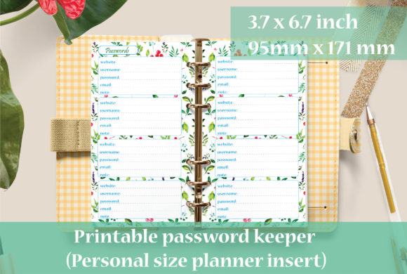 Download Personal Planner Password Log Printable - Password log Collection