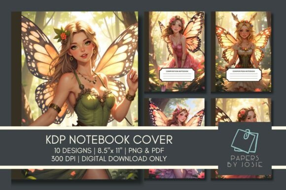 Download Fairy Goddess KDP Notebook Cover - Kdp notebook cover Collection