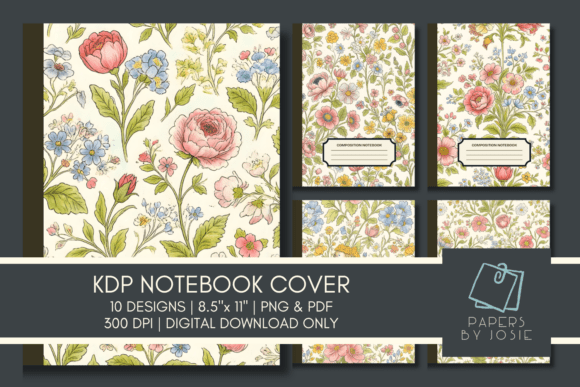 Download Magical Floral KDP Notebook Cover - Kdp notebook cover Collection